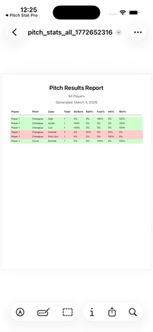 Pitch Stat Pro screenshot
