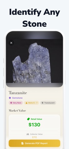 Stone Identifier AI Rock Scan iPhone screenshot