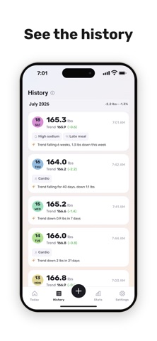 TrendWeight AI: Weight Tracker Screenshot 4 of 4
