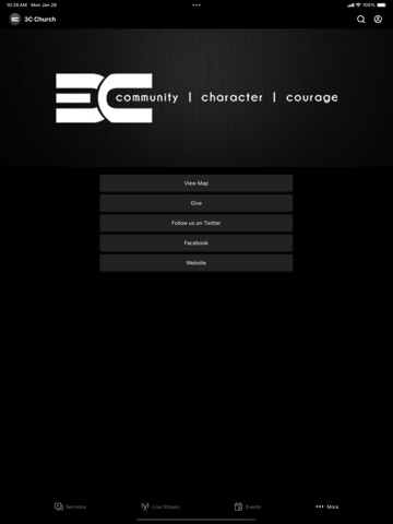 3C Church iPad screenshot