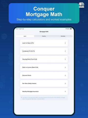 NMLS Mortgage Exam Coach by CS iPad screenshot