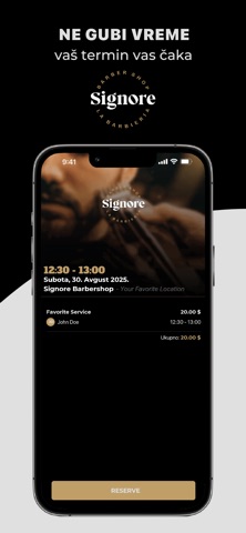Signore Barbershop iPhone screenshot