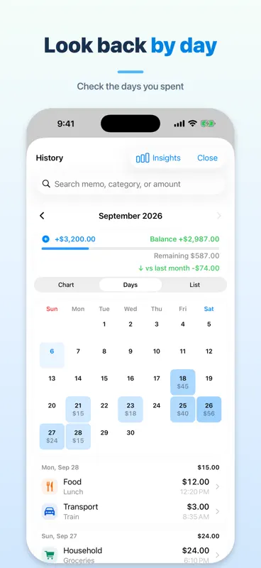 Kakeibo: Fast Expense Tracker screenshot 4 of 8