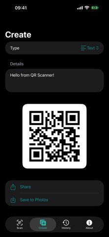 QR Scanner: No Ads. Just Works iPhone screenshot