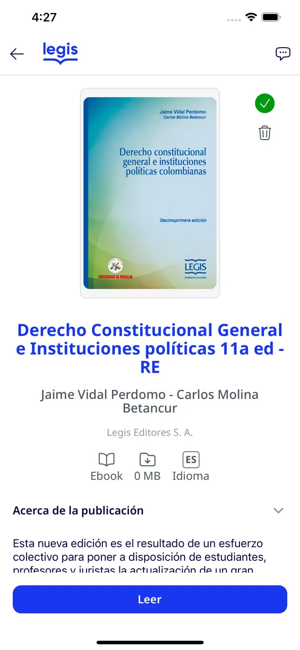 Screenshot #3 pour Libros digitales Legis