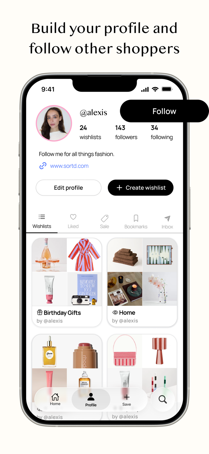 Sortd | Shopping Wishlist App screenshot 2