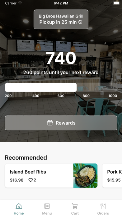 Big Bros Hawaiian Grill iPhone screenshot 1 - Food & Drink app