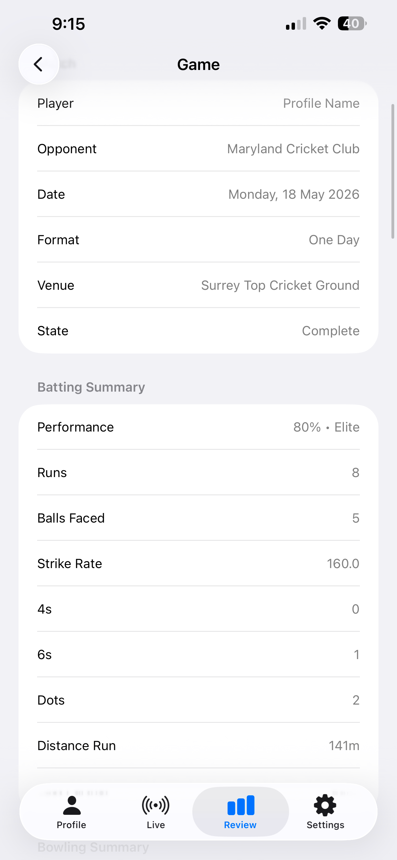 airMY IQ - Cricket Stats screenshot 7