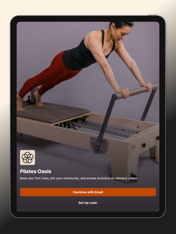 Pilates Oasis Studio iPad screenshot