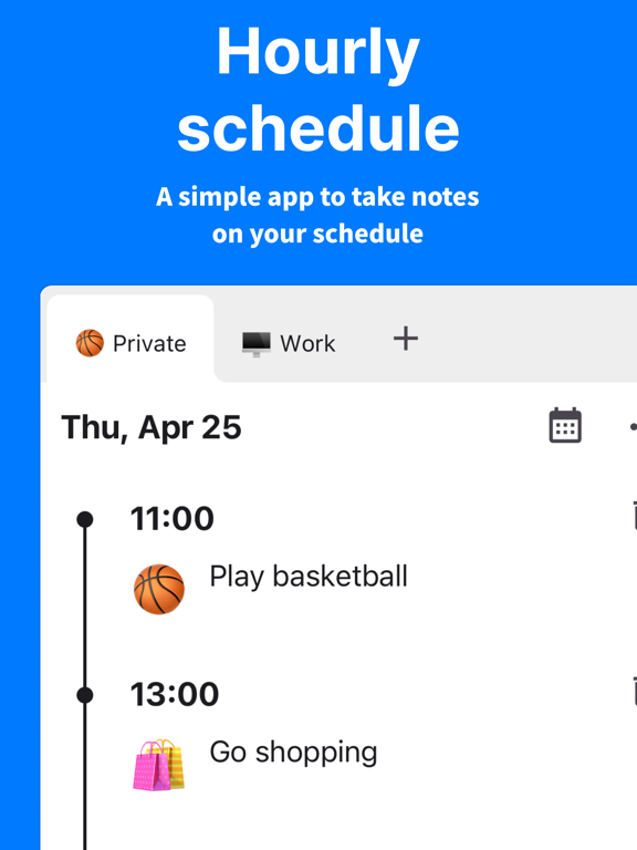 Timeline - Schedule by Hour