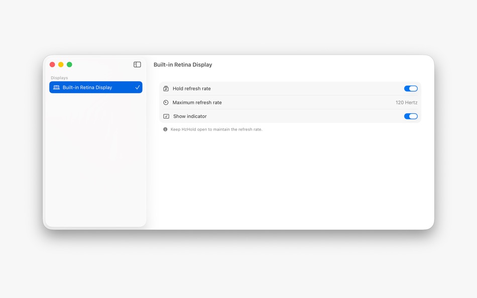 #1. HzHold (macOS) 由: TapSquish Inc.
