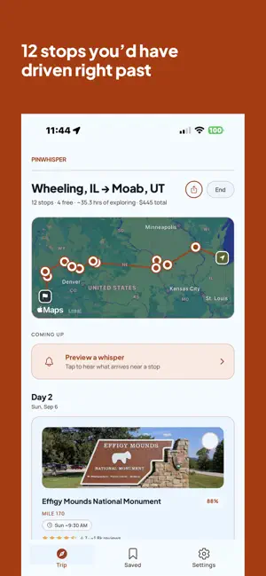Pinwhisper - Roadtrip Planner screenshot 1