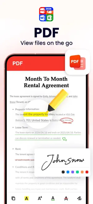 PDF Editor: Reader & Converter screenshot 1