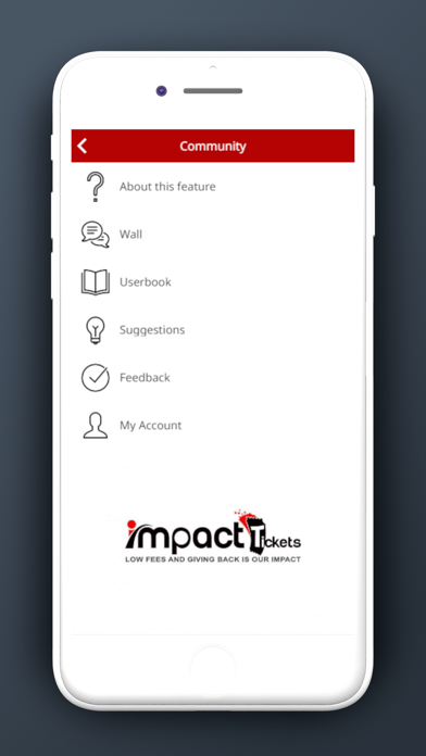 Impact Tickets Screenshot