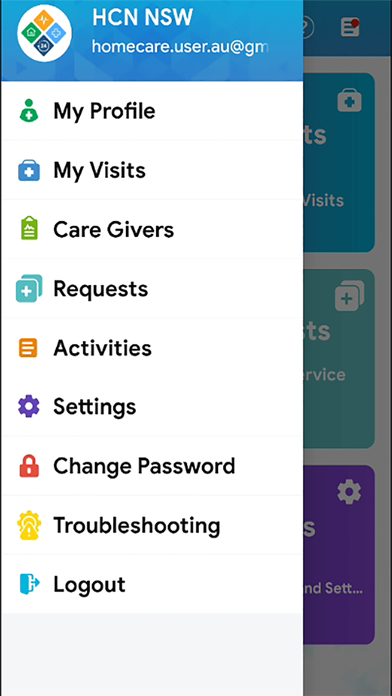 Homecare for Client Screenshot