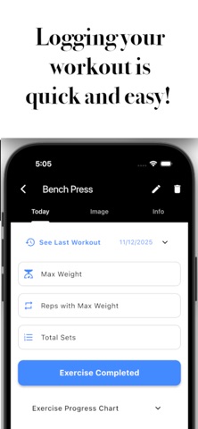 Only You Workout Tracker Screenshot 3 of 5