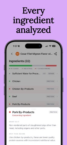Woof Pet Food Scanner screenshot