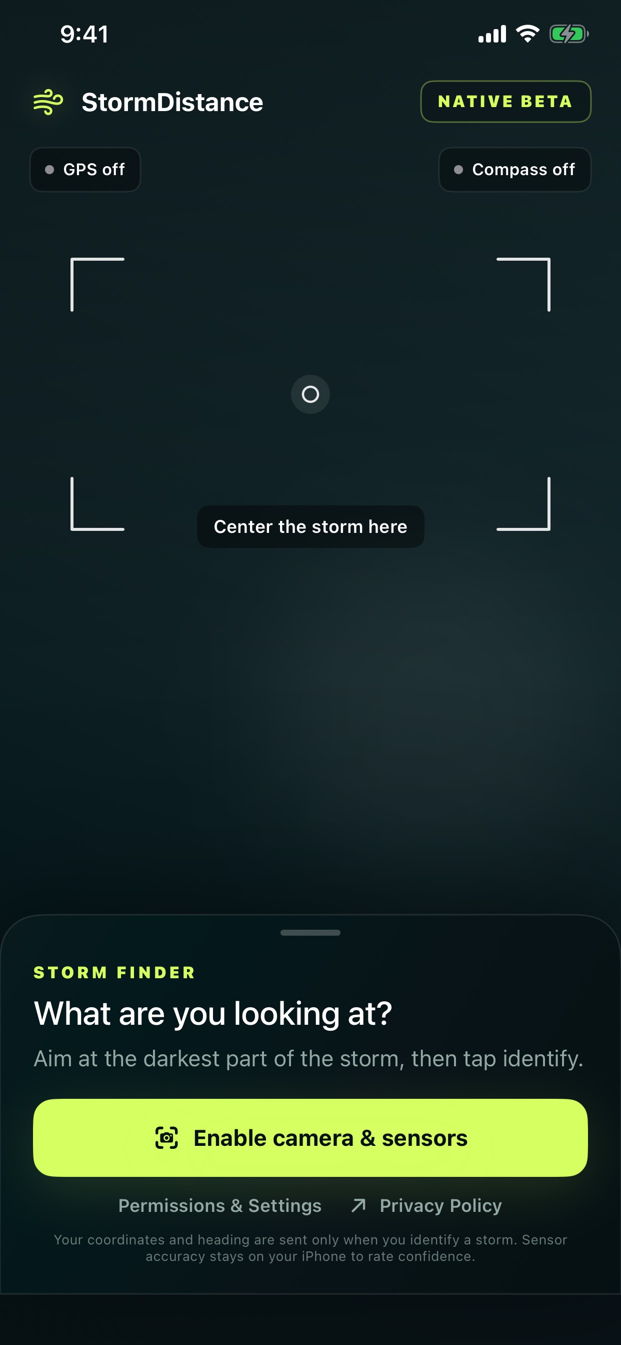Screenshot 1 of StormDistance: Point & Measure