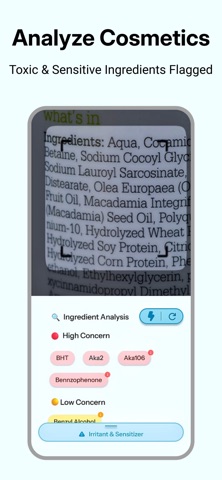 Keru - Food & Cosmetic Scanner iPhone screenshot