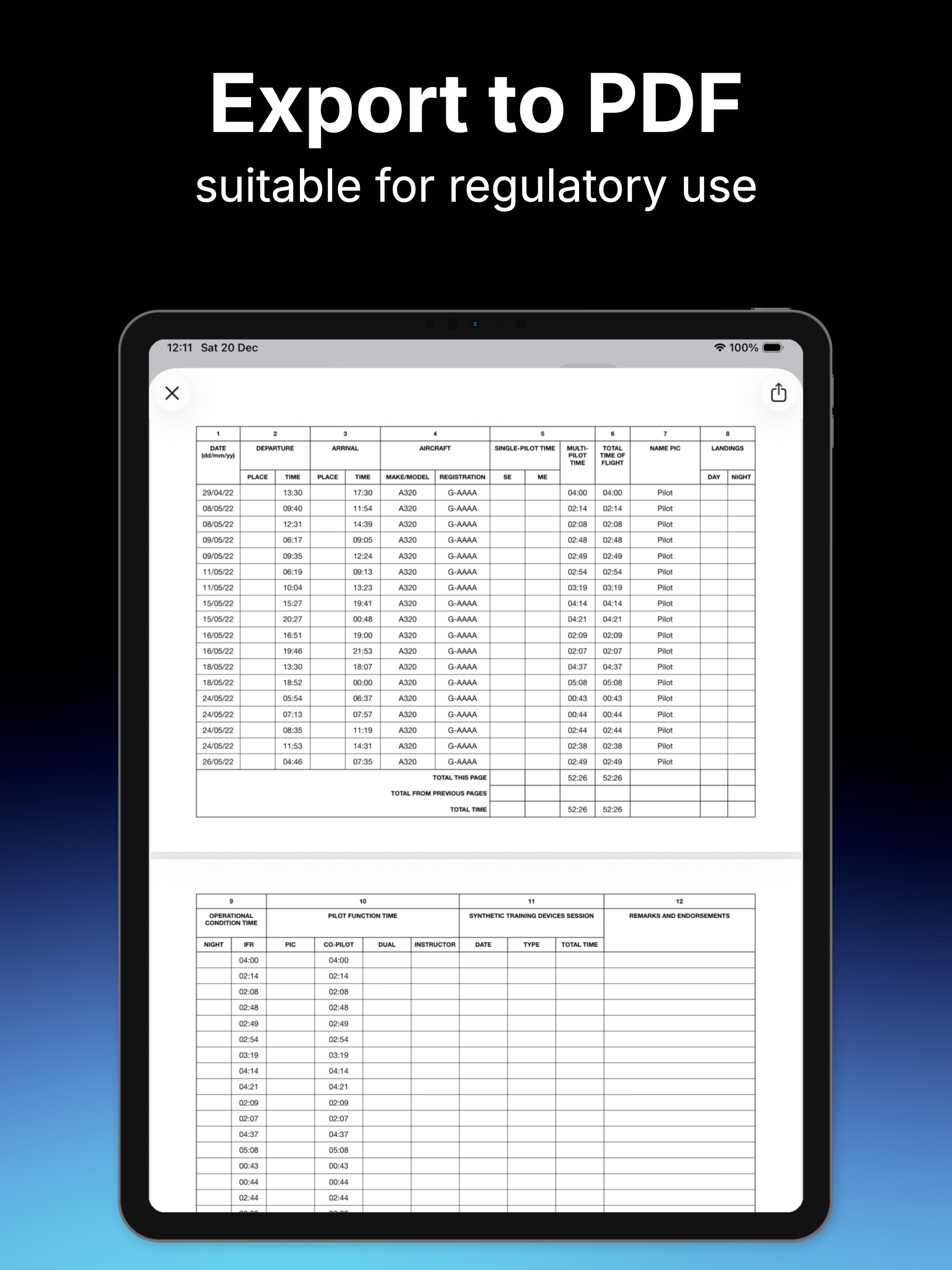 Pilot Logbook screenshot 11
