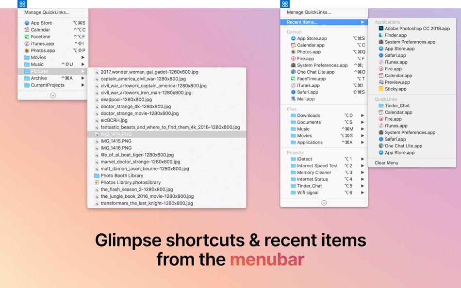#3. Shortcuts App : QuickLinks (macOS) 게시자: AppYogi Software