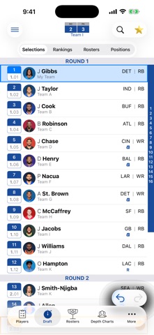 Fantasy Football Cheatsheet screenshot