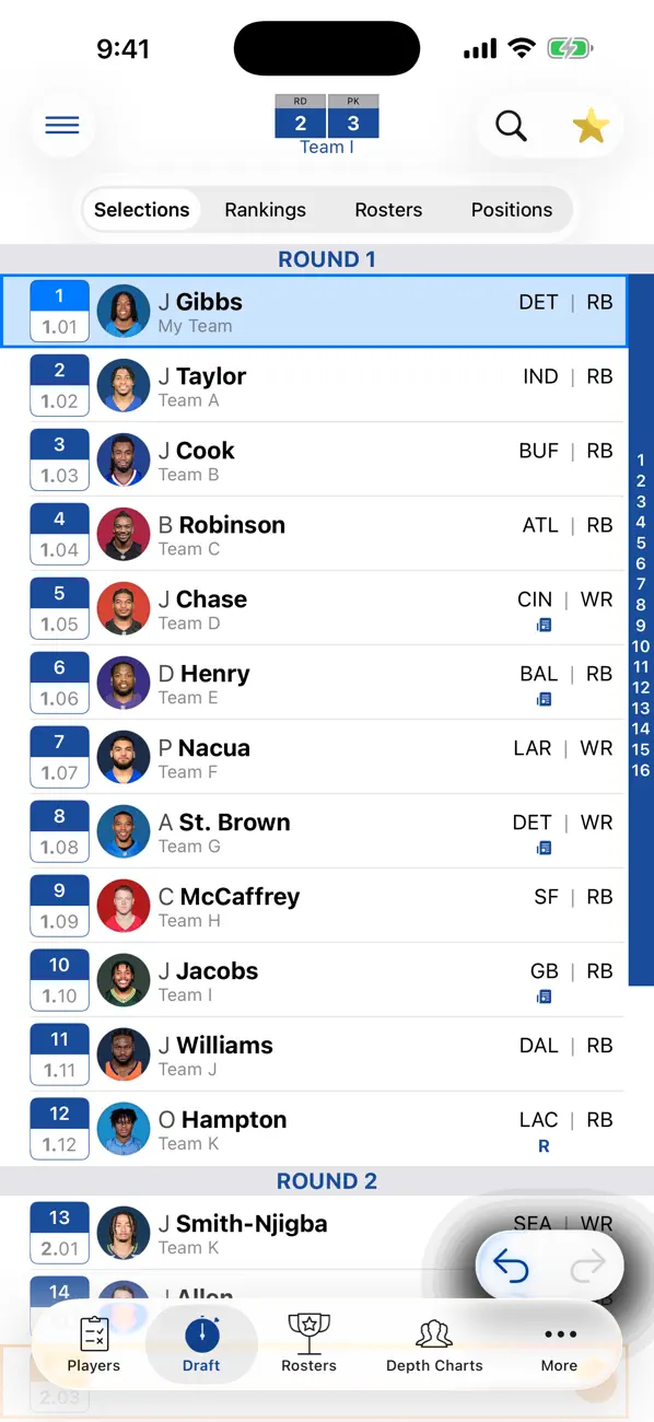 Screenshot #3 pour Fantasy Football Cheatsheet
