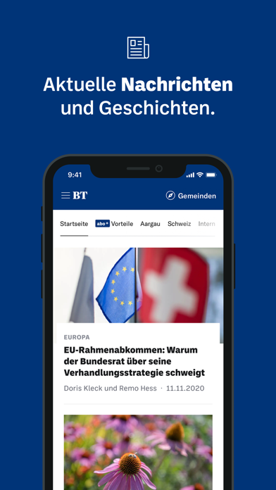 Badener Tagblatt News Screenshot