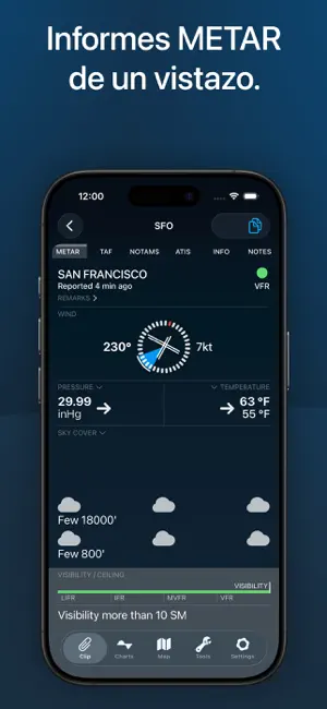 StationWeather - METAR y TAF iPhone screenshot 2