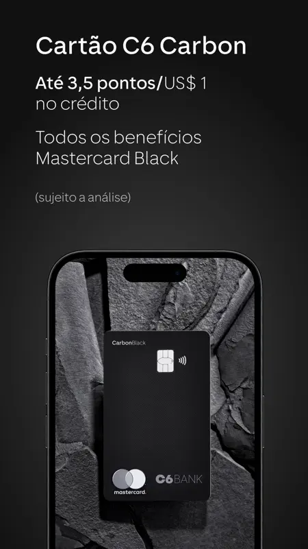 C6 Bank: Cartão, conta e mais! screenshot 4 of 8