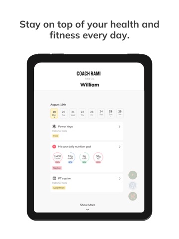 Coach Rami iPad screenshot