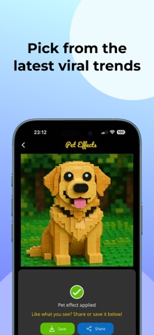 Pet Effects - AI pet cartoons screenshot