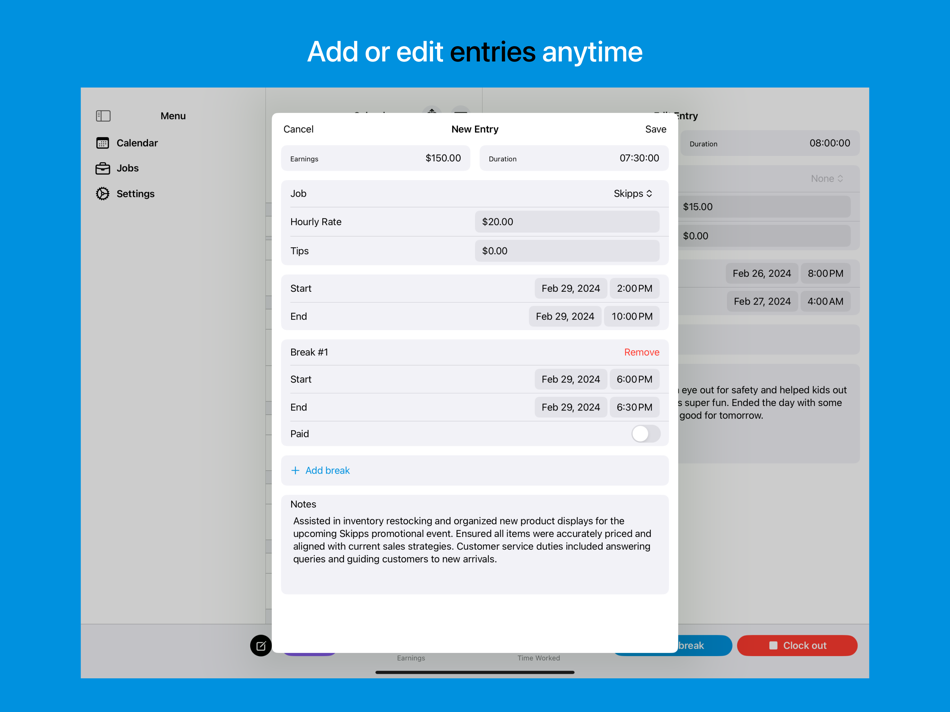 #3. Clock In: Work Hours Tracker (macOS) 由: Brogan LLC