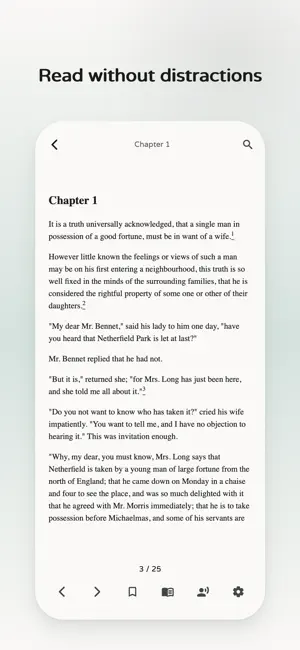 NovelGlide: EPUB Reader screenshot 1