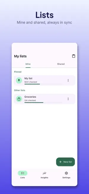 Super - Shared Lists screenshot 2