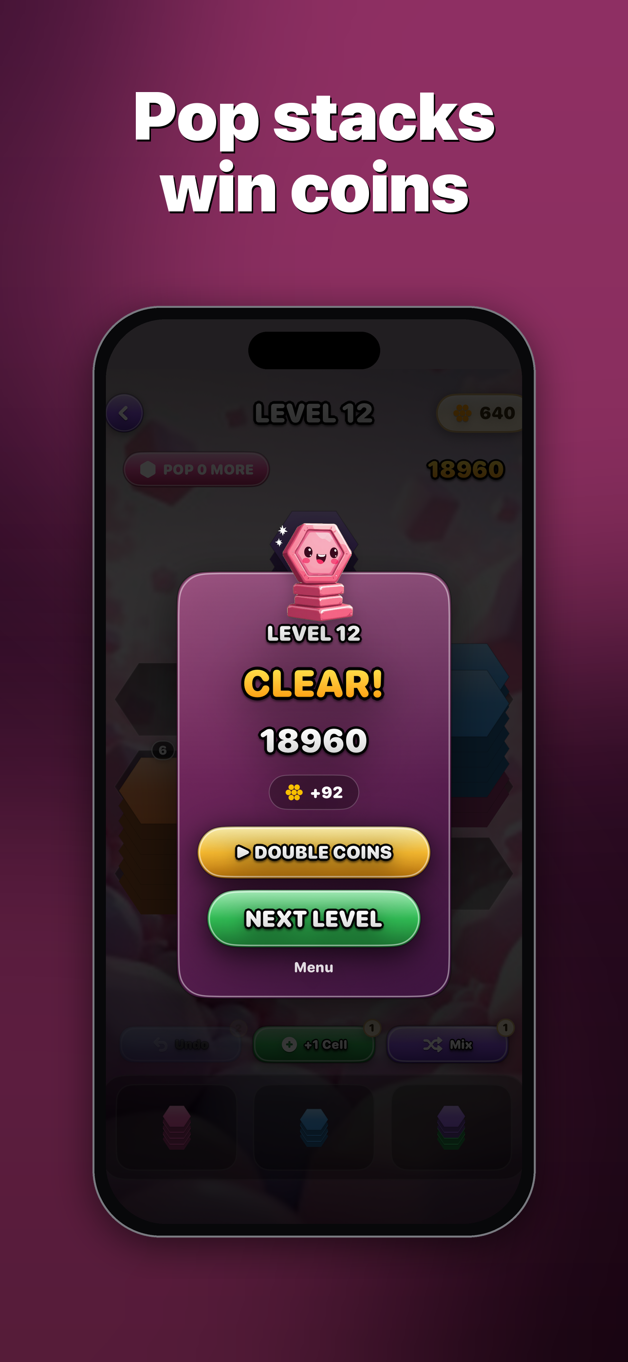 Hexa Sort: Stacko screenshot 2