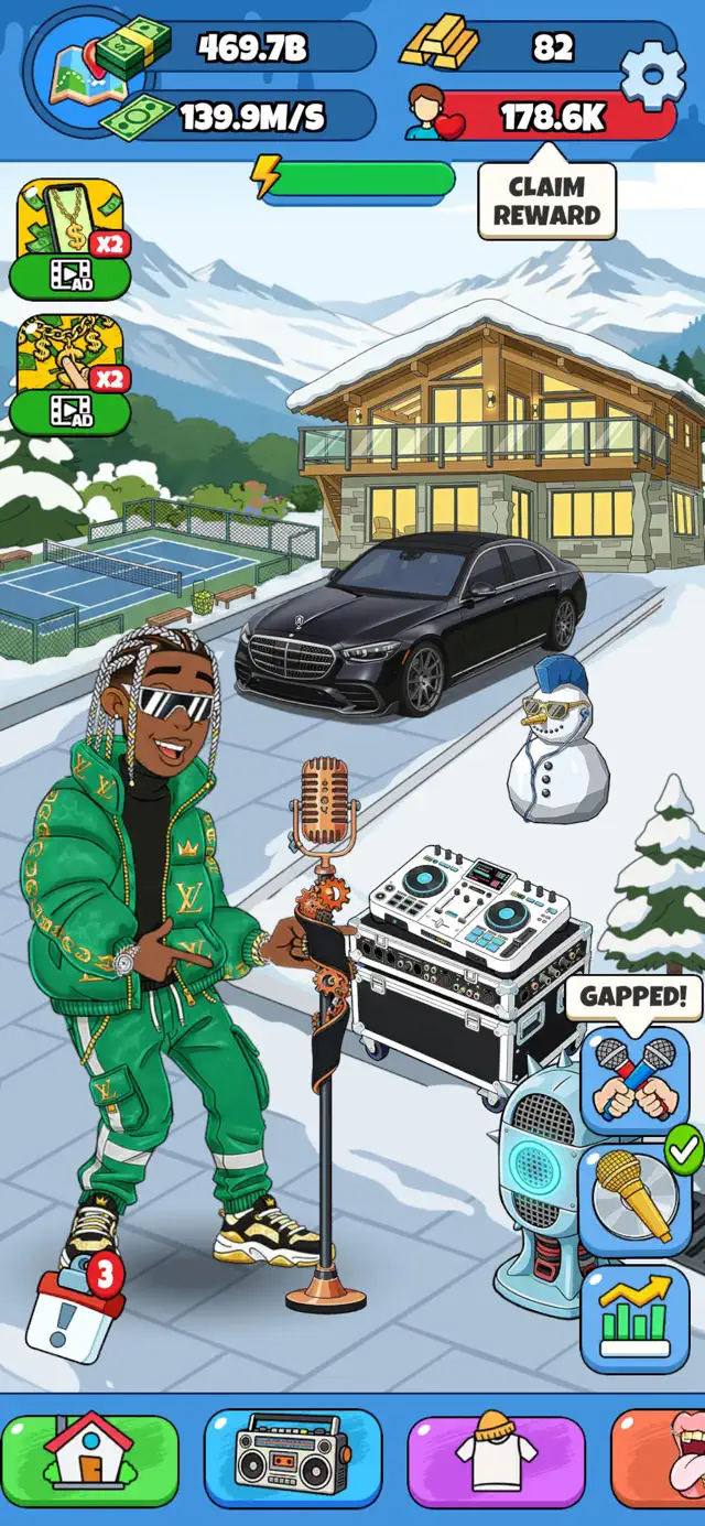 Rap Star:Idle Clicker screenshot 4