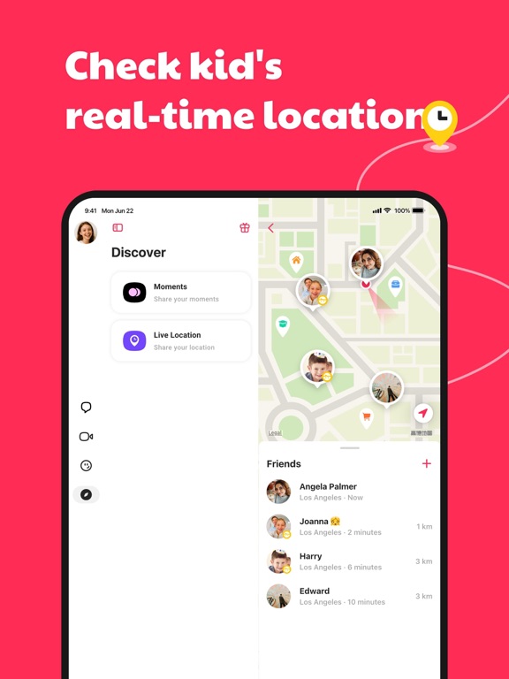 JusTalk Kids - Safe Messenger iPad screenshot 7 - Social Networking app