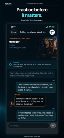 Talksim: AI Conversation Screenshot 1 of 5