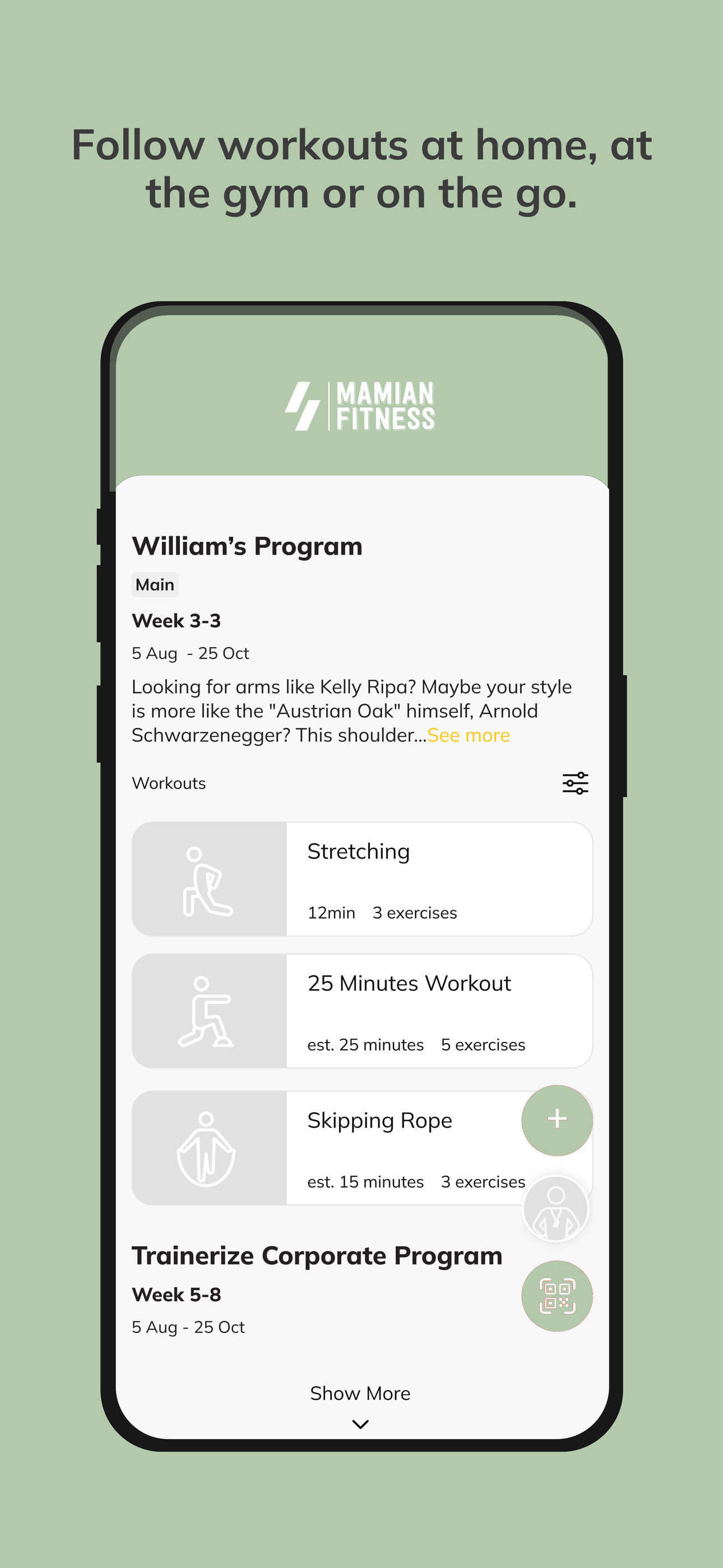 MAMIAN Fitness screenshot 3