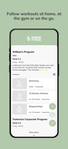 MAMIAN Fitness screenshot