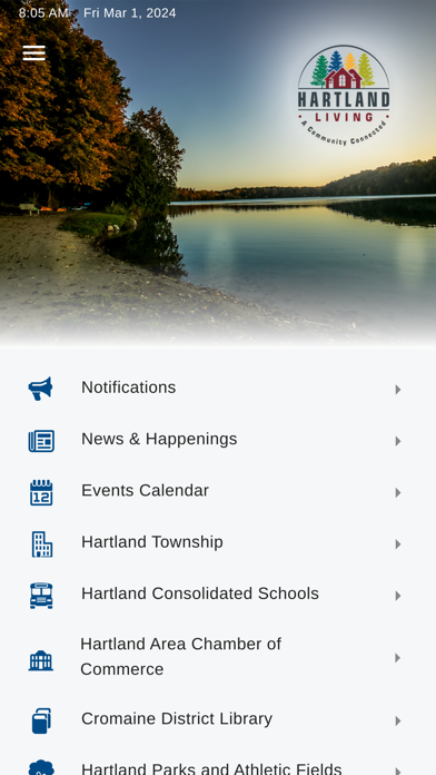 Hartland Living MI app screenshot