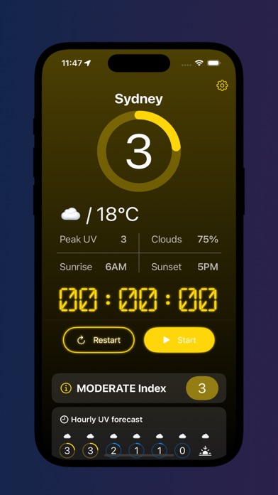 SunShield iPhone screenshot 4 - Weather app