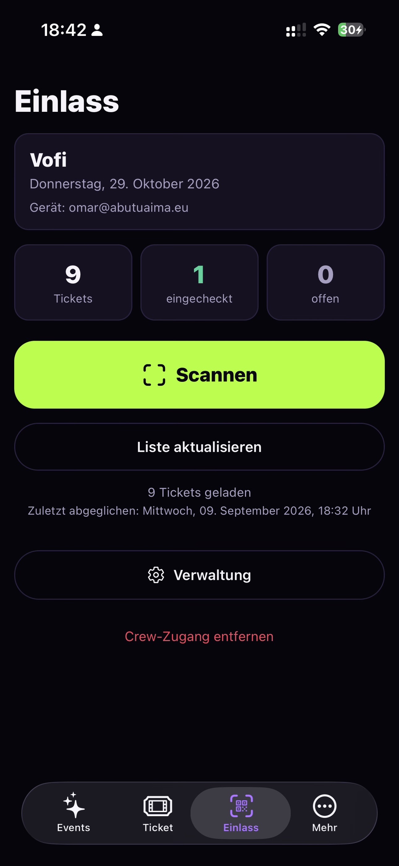 Screenshot 4 of byomar events