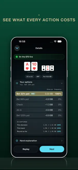 GT_O: GTO Poker Trainer screenshot 4