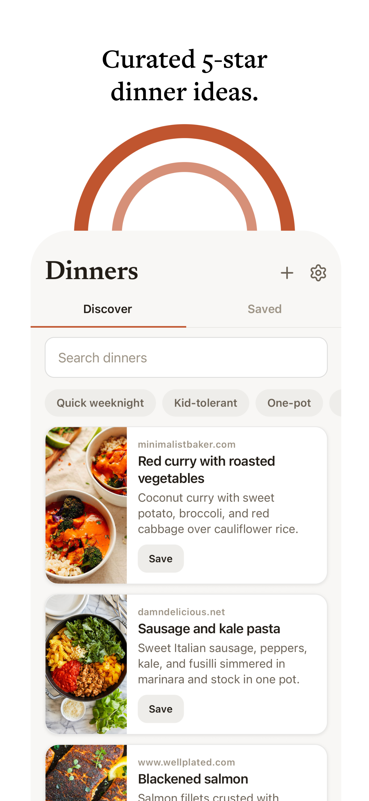 PlanDinner: Weekly Meal Plans