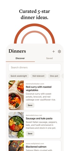 PlanDinner: Weekly Meal Plans Screenshot 3 of 6