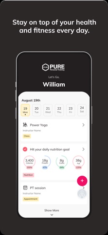 PURE Personal Training screenshot