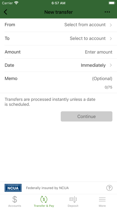 Greenwood Credit Union Screenshot