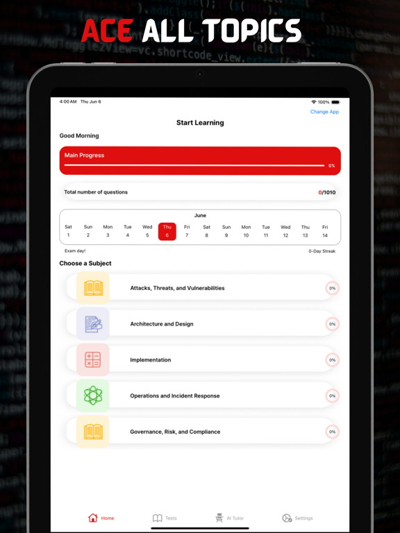 CompTIA Security+ 701 Prep iPad screenshot 4 - Education app